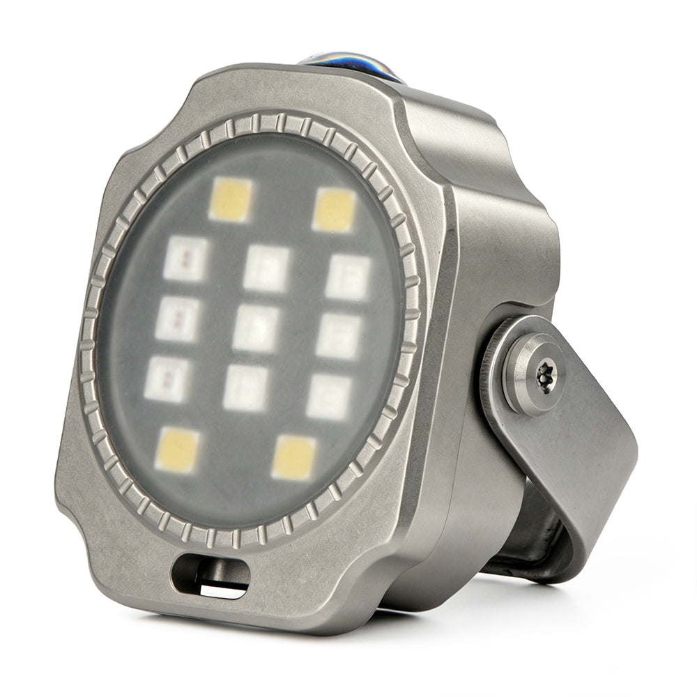 FIELDLUME T8 Titanium EDC Torch | 300LM Dual-Source | Magnetic Swivel Clip