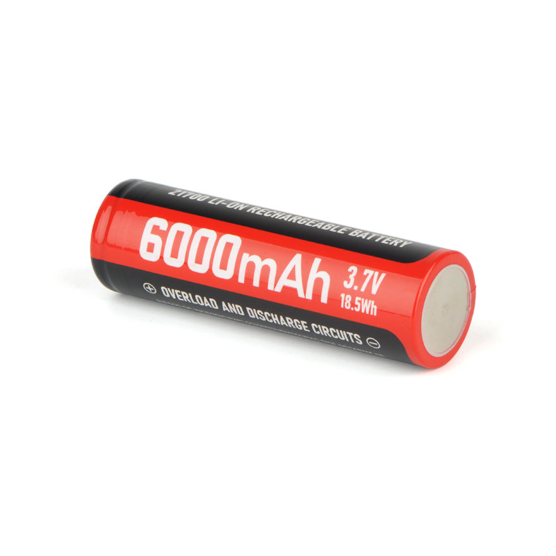 FIELDLUME 21700 6000mAh Rechargeable Li-ion Torch Battery — 2 Pack