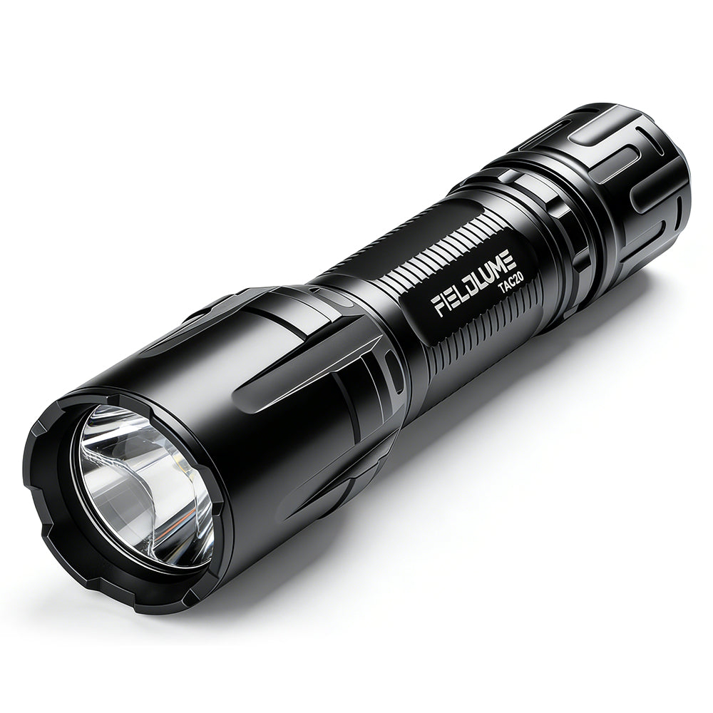 Fieldlume TAC20 Tactical Flashlight, 2350 Lumens, Rechargeable Torch Ligh
