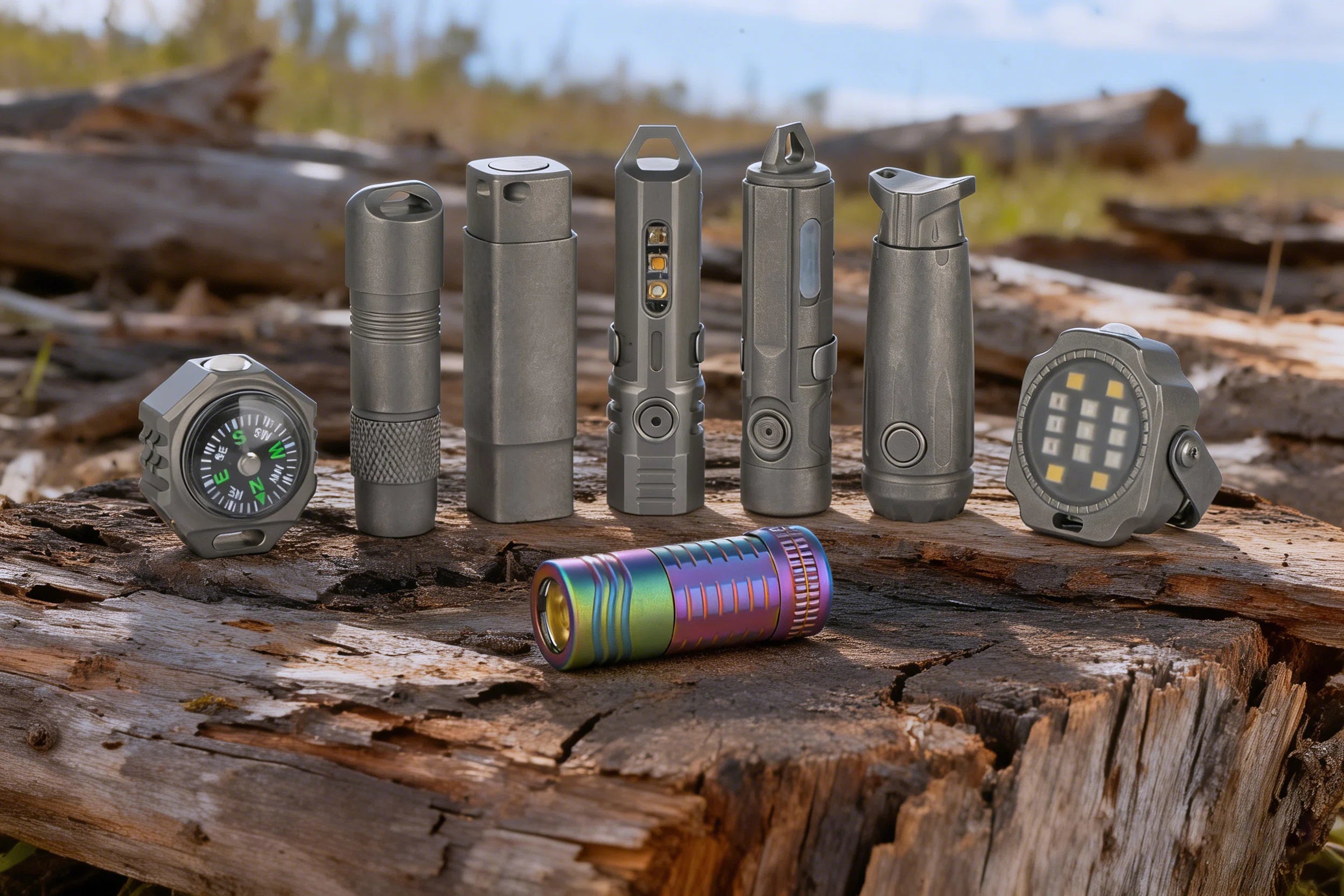 FieldLume EDC Titanium compact torch - premium everyday carry flashlight