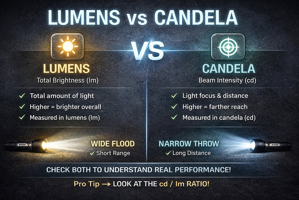 Lumens vs Candela: Which Matters More in a Flashlight?