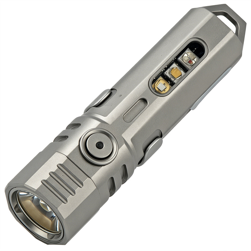 FIELDLUME T4 Titanium EDC Torch | Dual-Source Multi-Colour LED
