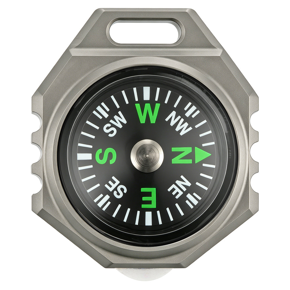 FIELDLUME T9 Titanium EDC Torch | Tri-Colour LED | Compass & Tritium DIY