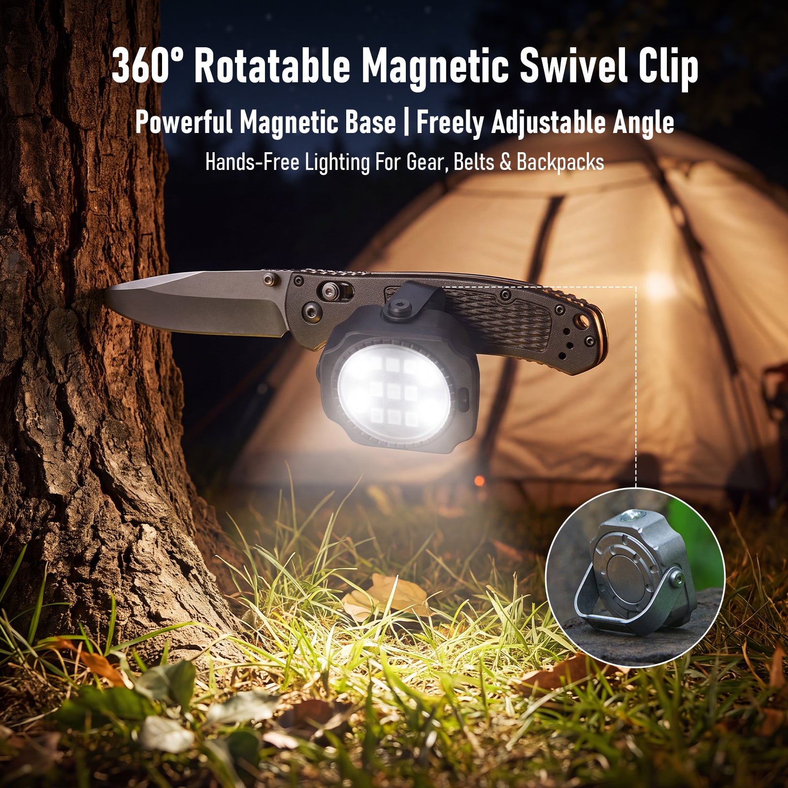 T8 Titanium EDC Torch 300LM Swivel Clip