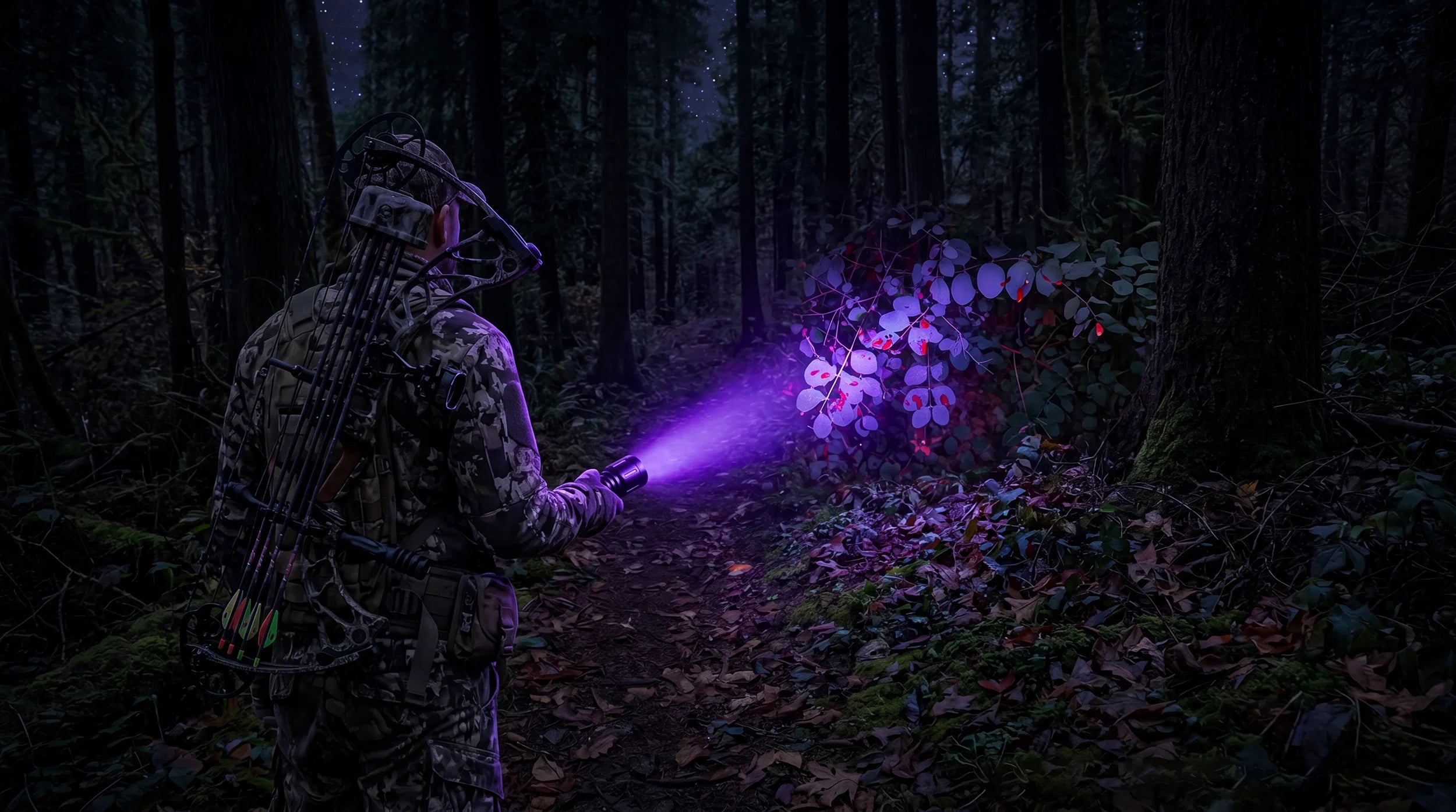 FieldLume Blood Tracking Light 1800LM - optical filter torch for deer hunting and game tracking