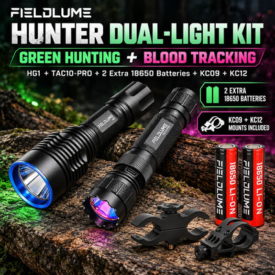 Hunter Dual-Light Kit – HG1 Green Light + TAC10-PRO Blood Tracking Light